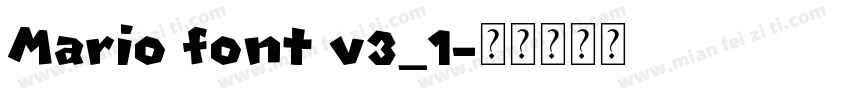 Mario font v3_1字体转换